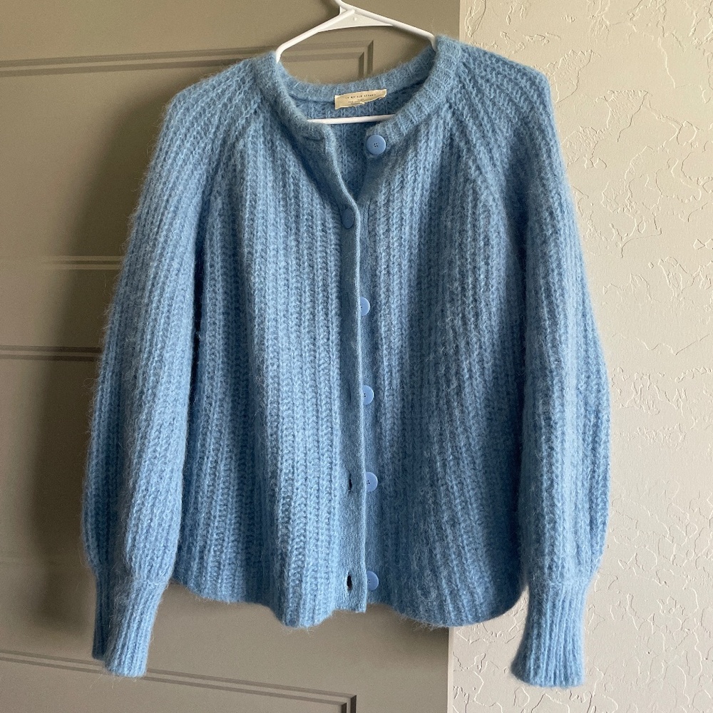 Sezane Emile Cardigan Iceberg Blue - Size M